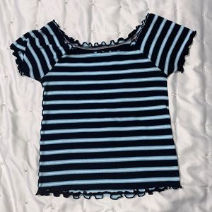 Justice stripped Girls Top